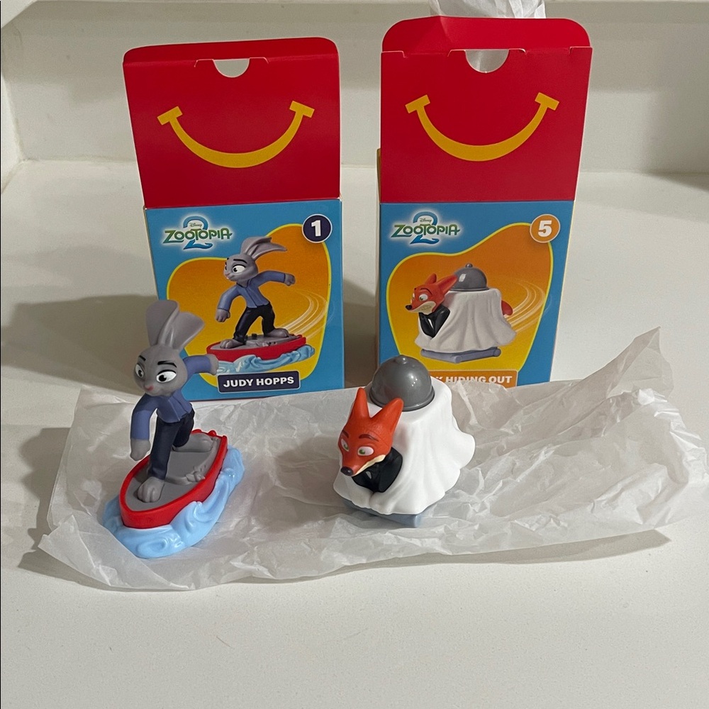 Disney Zootopia 2 happy meal toys set of 2